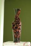 Ваза декоративная "Ветка розы"  полая глазурованная артикул 13.25 (высота 600 мм) сорт1,2,3
