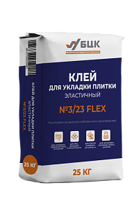 Клей для укладки плитки эластичный  «БЦК» №3/23 FLEX